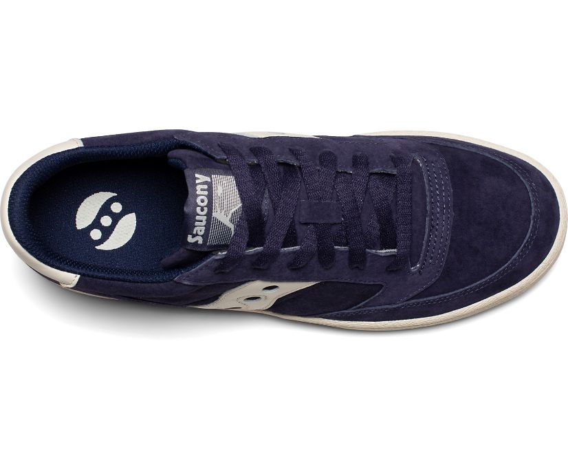 Women's Saucony Jazz Court Nubuck Originals Navy | Singapore 055EBCX